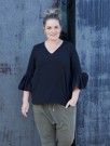 Triller topp sort plus size - Zoey  thumbnail