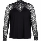 Jasmin bluse blondedetaljer Sort - Zoey  thumbnail