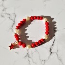 Elastisk armbånd med stjerne Rød thumbnail