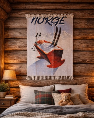 Rye/veggteppe Vugge 70x150cm