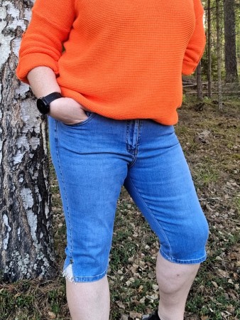 Capri Denim med fine detaljer - Drøbak motehus