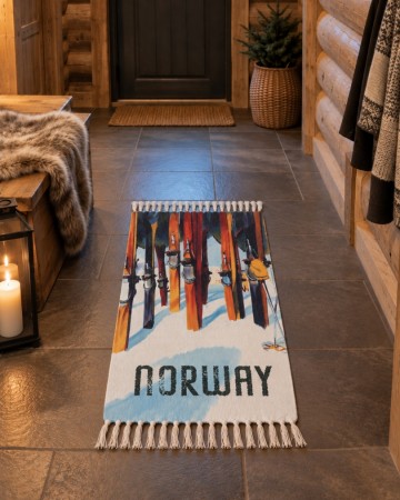Rye/veggteppe Ski 70x115cm