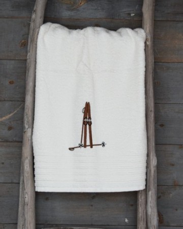 Håndkle Ski 70x140cm Creme